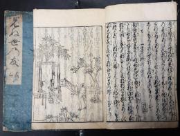 見ぬ世乃友　女部，事文　仮名草紙　二冊