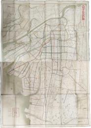 大坂市区改正設計図　一万五千分之一