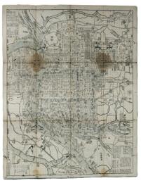 大坂細見全図（仮名）　　裏面・河絵図（淀川）