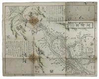 大坂細見全図（仮名）　　裏面・河絵図（淀川）