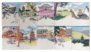 奈良大和路　美術木版画　揃１０枚