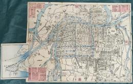 増修　大坂指掌図　裏面：淀川筋図
