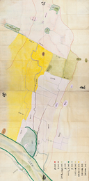 摂州住吉郡河州丹北郡隣接村縄引絵図