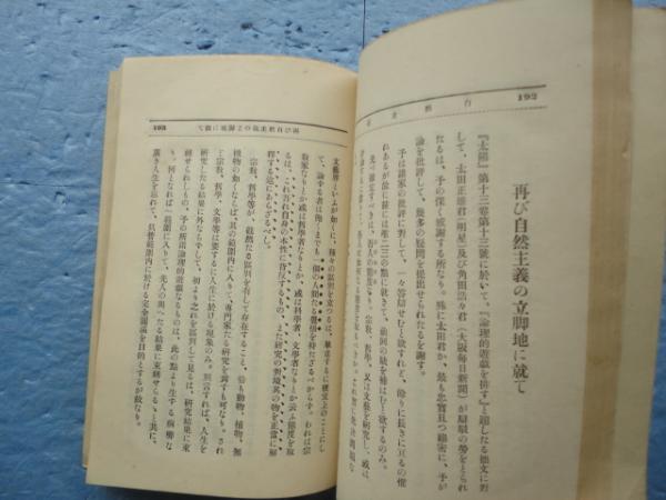 岩野泡鳴（美衛）『新自然主義』 明治41年初版　希少品 新自然主義 岩野泡鳴 明治41年 初版｜複数作家