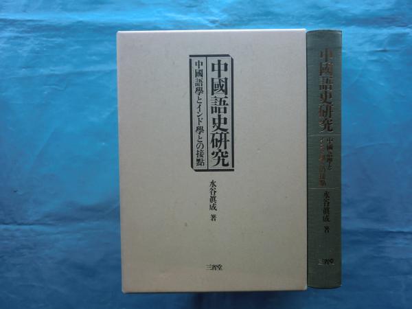 中国語史研究 中国語学とインド学との接点(水谷眞成) / 古本