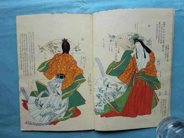 おすすめ 『故実叢書 女官装束着用次第』彩色木版画譜 明治時代和本