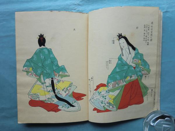 和本　服色図解　女官装束着用次第　彩色　絵入り　京都　３冊セット 和本 服色図解 女官装束着用次第 彩色 絵入り 京都 3冊セット