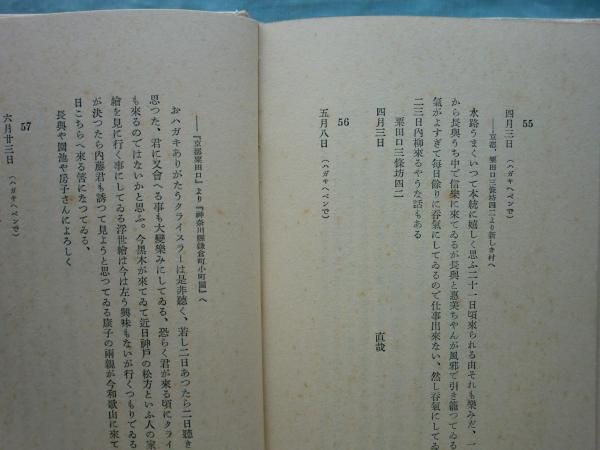 志賀直哉の手紙(武者小路実篤編 谷口喜作装幀) / 松野書店