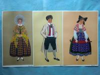 les costumes regionaux de la france　フランスの地方衣装　ステンシル版画　全200葉（内9葉欠）