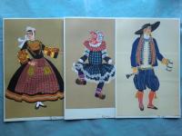les costumes regionaux de la france　フランスの地方衣装　ステンシル版画　全200葉（内9葉欠）