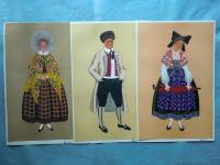 les costumes regionaux de la france　フランスの地方衣装　ステンシル版画　全200葉（内9葉欠）