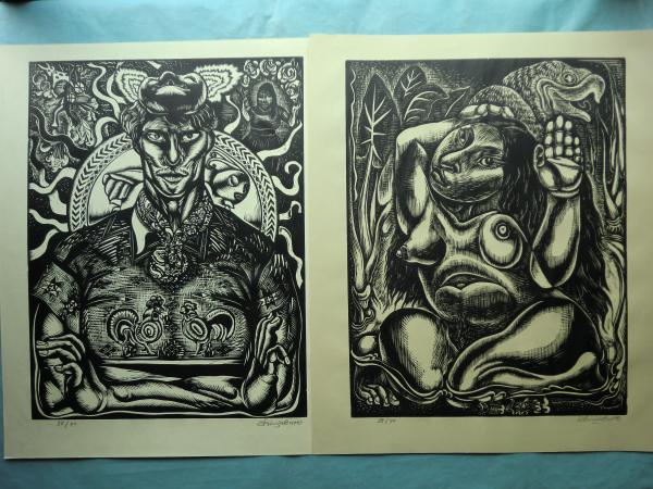 竹田鎮三郎木版画 第一集(竹田鎮三郎) / 古本、中古本、古書籍の通販は