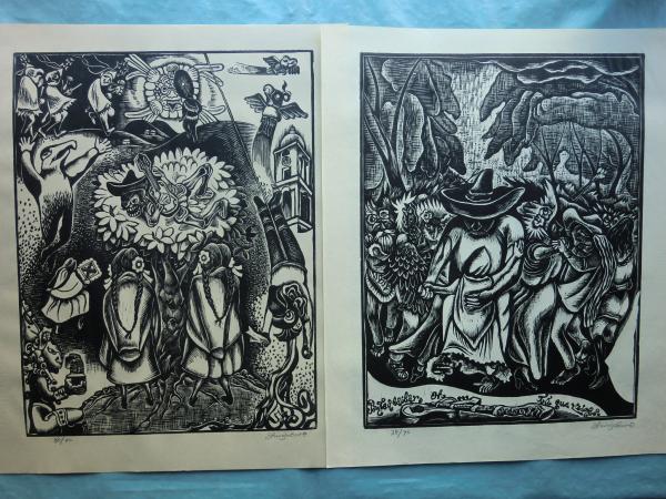 竹田鎮三郎木版画 第一集(竹田鎮三郎) / 古本、中古本、古書籍の通販は