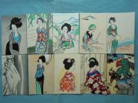 夢二ゑはがき集 (絵葉書集)　不揃い50枚