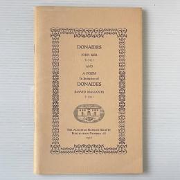 Donaides,(1725) and A Poem, In Imitation of Donaides, (1725)
