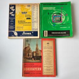 Amtlicher Taschenfahrplan Bundesbahndirektion 3冊 1965年 西ドイツの時刻表