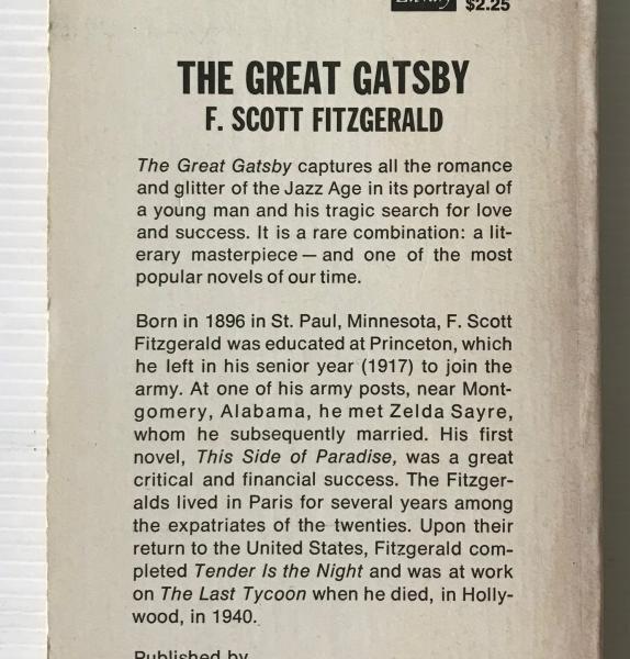 The Great Gatsby(by F. Scott Fitzgerald) / 古本、中古本、古書籍の