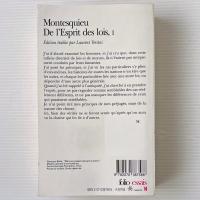 De l'Esprit des lois,1