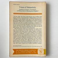 Voices of Melancholy: Studies in Literary Treatments of Melancholy in Renaissance England