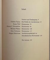 Multikulturalismus und die Politik der Anerkennung