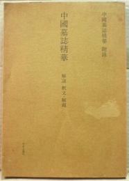 中国墓誌精華　解説・釈文・解題　附録のみ一冊