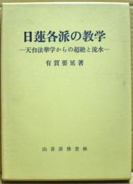 日蓮各派の教学 : 天台法華学からの超絶と流水