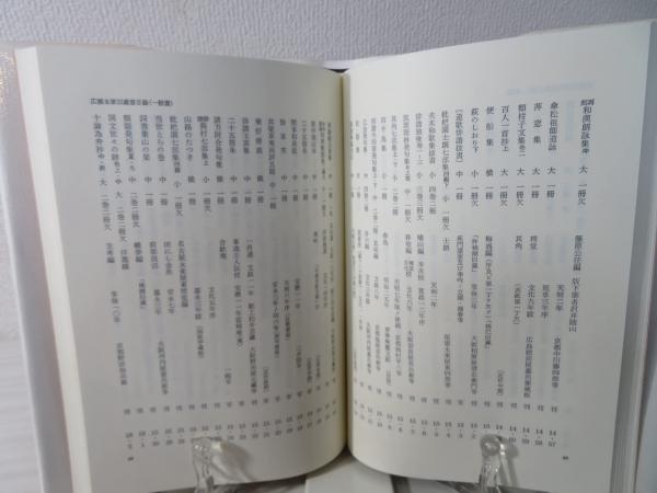 新素材新作 広瀬先賢文庫目録(中村幸彦, 井上敏幸 古本、中古本、古 / 共編) 仏教