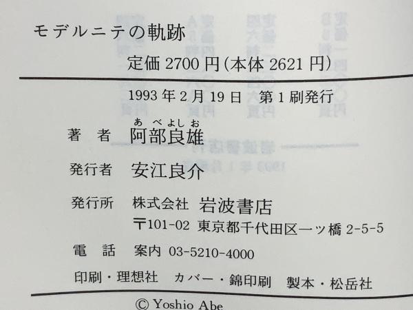 モデルニテの軌跡 : 近代美術史再構築のために(阿部良雄 著