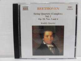 CD ベートーヴェン:弦楽四重奏曲 Op. 18 No. 3, 4