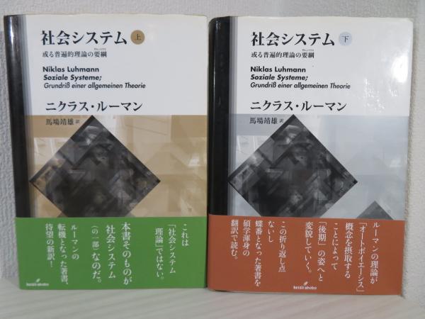 社会システム : 或る普遍的理論の要綱 (グルントリス)(ニクラス