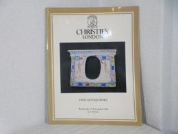 Christie's London. FINE ANTIQUITIES. Wednesday 10 December 1986 at 2.00 p.m.