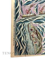 明治座當リ狂言碇知盛組上ケ四枚続 【明治35年 おもちゃ絵 立版古】