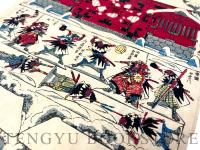 忠臣蔵夜討錺立之図 【慶応元年 歌川芳藤 おもちゃ絵 立版古】
