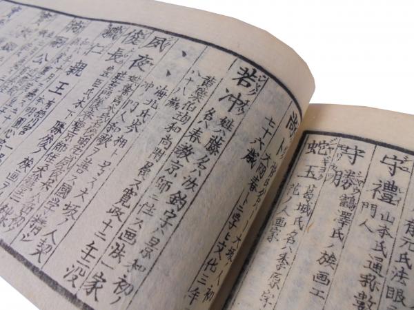 本朝古今新増書画便覧 文久2年改刻 河津山白