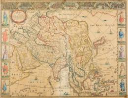 Asia 17世紀 古地図「アジア図」