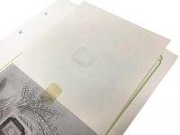 「立太子礼念記」記念切手目打3枚 無目打、無糊1シート