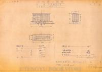 静岡鉄道 秋葉線 車両竣工図表車両竣工図表四輪車有蓋附随貨車(大正14年製造) 附随無蓋貨車(大正14年製造)2枚一括