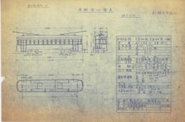 札幌市電 車両竣工図表第十号様式ノ五 601号～610号(昭和24年製造) 1枚