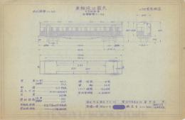 一畑電気鉄道 車両竣工図表形式称号:クハ109 三等制御車 番号:クハ109(明治35年製造)1枚
