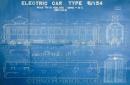 ELECTRIC CAR TYPE  モハ34 1/30 竣工図表