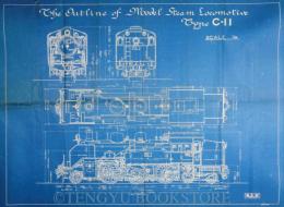 The Outline of Model Steam Locomotive Type C-11【C-11型蒸気機関車のアウトライン】1/30竣工図表