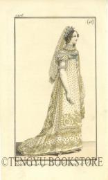 ファッション・プレート Journal des dames et des modes  [19世紀フランス アンティークプリント 1枚物]