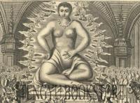 Tempel van Dajboth 「大仏図」 モンタヌス「日本誌」図版[17世紀 銅版画 一枚物]