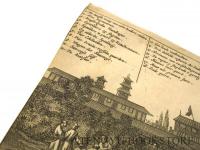 Uyt Rydinge vande Gouverneur van Miako 「都の知事の行列」(京都図) モンタヌス「日本誌」図版[17世紀 銅版画 一枚物]