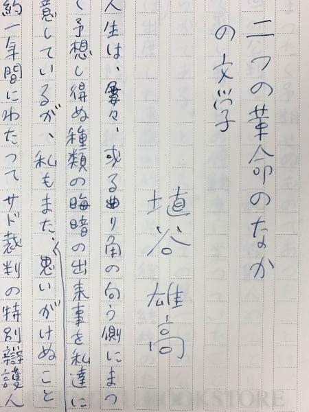 二つの革命の中の文学【埴谷雄高草稿 直筆原稿 23枚完】(埴谷雄高