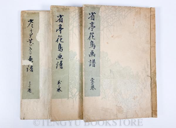 省亭花鳥画譜 全3冊揃 【明治24年 渡辺省亭 和本】(渡辺省亭 省亭花鳥画譜 全3冊揃 【明治24年 渡辺省亭 和本】(渡辺省亭