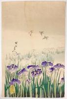 千代田之大奥 花菖蒲 3枚続揃 【明治29年 楊洲周延 浮世絵】