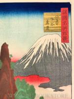 諸国名所百景 伯耆下谷真景 【安政6年 二代目歌川広重(歌川重宣)  浮世絵】