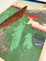諸国名所百景 伯耆下谷真景 【安政6年 二代目歌川広重(歌川重宣)  浮世絵】