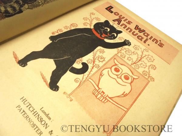 稀少ルイスウェイン絵本アンティーク洋書　古書ジャンクジャーナル　ヴィクトリアン Louis Wain's Annual 1921 ルイス・ウェイン年鑑[20世紀初期 イギリス